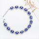 Nianfu sapphire bracelet women's s925 silver new style versatile pavé blue zircon tanzanite crystal bracelet 925 hand