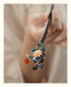 Handmade vintage cloisonné hairpin hairpin burnt blue antique style crested hairpin ancient costume tassel step shake daily Hanfu accessories Yu Rui hairpin