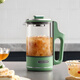 Mofei Electric Portable Health Pot Mini Tea Maker Kettle Small Office Fully Automatic Home Integrated MR6086 Elegant White 0.6L