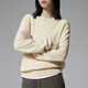 OCHIRLY end-of-season discount yak wool pullover sweater knitted top relaxed and warm winter light apricot M