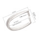 
Vinasi S925 silver pendant buckle jadeite jade clamp beeswax crystal Hetian jade pendant buckle U-shaped clamp YS1049-small U-small buckle white gold