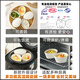 Muziqiu ceramic steaming bowl with lid, baby stew pot, small steaming cup, water-proof steamed egg, steamed rice, stewed egg, steamed egg custard special bowl, egg-shaped high-temperature ceramic bowl*3+porcelain lid*3
