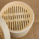 Jidaocook natural bamboo steamer for household small steamed buns, hotel snack bar steamed dumplings, steamed buns, steamed buns with custom engraving 10cm (two cages and one lid)