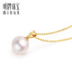 Ming brand jewelry 18K gold color gold pearl treasure pendant pendant gift for women CSC0084 pricing about 0.17-0.22 grams K yellow style