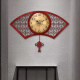 Weixin New Chinese style new house fashionable wall hanging home clock decoration wall watch creative classical clock housewarming Chinese style living room solid wood relocation mute wall clock bedroom hall MT-1 extra large 20 inches or more