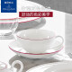 German Villeroy/Boch rose waltz series imported bone china tea cups and saucers household European coffee cups exquisite coffee pot 1 pot 2 cups 2 saucers coffee set