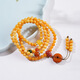 Longyin Beeswax Bracelet Amber Bracelet for Women and Men Multiple Circles with Jasper Southern Red Turquoise Birthday Gift MZ About 5.5mm