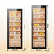 Baikelen Cigar Cabinet Constant Temperature and Humidity Spanish Cedar Wood Cigar Humidifier Household Compressor Air Cooler Precise Control Temperature and Humidity Independent Embedded WIFI Ammonia Removal Fingerprint Lock 1.8m丨Flagship Edition Cedar Wood Liner Naked + Pull Basket 420L Thin Style