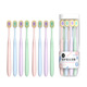 TEAHORSAY ultra-soft bristle wide-head toothbrush 8-piece set disposable toothbrush household men and women gum protection ultra-fine bristles