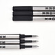 英雄（HERO） 金属签字笔笔芯替换笔芯子弹头黑色0.5mm/0.7mm速干宝珠笔芯圆珠笔中性笔芯 英雄846笔芯0.5（3支装）