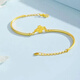 Shenglixiang gold star bracelet for women 2024 new imitation 999 pure gold double layer 18k color gold heart-pounding bracelet