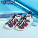 Dr. Jiang (DRKONG) Summer Boys' Sandals, Medium and Large Children's Baotou Full Contact Healthy Baotou Boys' Sandals Rice/Blue 25 Size Suitable for Feet Length Approximately 15.2-15.8cm