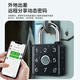 Oshite Smart Fingerprint Password Padlock Stainless Steel Outdoor Waterproof Large Anti-theft Electronic Lock Remote Control Warehouse Door Waterproof (Fingerprint + Password + Card Swipe + Temporary Password)