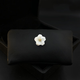 Idel's exquisite lucky mini flower and mother-of-pearl anti-exposure brooch buckle, seam-free V-neck magnetic buckle, strong and traceless accessories, lucky flower and mother-of-pearl brooch XZ0480