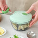 Onlycook garlic pounder household garlic mashed artifact kitchen hand-pulled meat grinder vegetable grinder cooking garlic stirrer garlic puller green transparent small size / 1 set