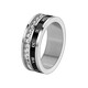 Qi Xiaomi engraved titanium steel ring for men, trendy hip-hop, niche boys, single index finger ring, can be rotated and does not fade, tail ring, default hair beauty number 9, other remarks
