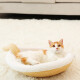 Huayuan pet (hoopet) cat nest can be closed in all seasons, cat sleeping bag, removable cat mat, internet celebrity pet cat bed M