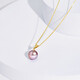 Tahitian Color Edison Pearl Pendant 11-12mm 18K Gold Freshwater Pearl Necklace Simple and Fashionable Gift for Mom