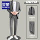 ROMON casual suit men's customized spring and autumn high-end Korean style formal suit handsome little suit jacket groom's wedding black (suit + trousers) 48/M size