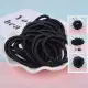 [Goddess] 15/20/30/50 Black Plastic Hair Rope Hair Ring Rubber Band Adult Thin Head Rope Simple Personality Fresh Rubber Ring Yilian Concubine Large Telephone Cord Hair Ring 30