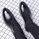 PULIWEI leather shoes men's 2024 autumn new business shoes formal leather shoes cowhide men's leather shoes formal shoes British men's shoes black 42