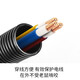 VEFANG plastic corrugated pipe PP flame retardant wire hose PE threading pipe PA plastic casing polyethylene protective pipe threaded pipe PP flame retardant corrugated pipe AD54.5 inner diameter 48MM (25 meters)