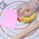 Baking Xiaoai plastic scraper, dough cutter, soft scraper, toast cutter, scraper baking tool, curved soft green scraper*2
