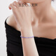 IL/CO Youke S925 Silver Tanzanite Necklace Bracelet Purple New Chinese Bead Set Gift Birthday Gift Tanzanite Bracelet