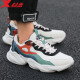 Xtep men's shoes sports shoes men's autumn and winter leather shoes shock-absorbing new running shoes casual shoes men's sports shoes bag dad shoes men white black green 42