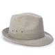 Changyin summer summer hat for middle-aged and elderly men's hat top hat sun hat linen jazz hat spring and autumn linen dark gray medium size 58 cm