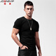 JOONSVIP short-sleeved T-shirt men's solid color cotton round neck slim tight bottoming shirt men's summer elastic sports half-sleeved T-shirt top white XL (130-145Jin Jin is equal to 0.5kg about slim fit)