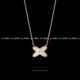 BREZ rose gold cross letter