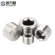 Guwanji 304 stainless steel hexagonal plug outer wire NPT pipe oil plug RC bulk head screw plug G1 inch 2 points 3 points 4 points 6 points PT1/2 (4 points) 1 piece