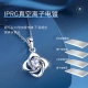 The only 999 fine silver necklace ladies birthday Christmas gift female fashion jewelry four-leaf clover collarbone chain couple pendant jewelry gift girlfriend wife with certificate gift box packaging with certificate