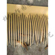 Aluminum alloy simulated thatch roof flame retardant fur grass fireproof aluminum straw aluminum alloy thatch tile aluminum thatch anti-corrosion soil yellow