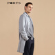 PORTS Men's spring men's mid-length windbreaker MM8T002MWO019 LT GRAY S