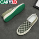 Zapatos de lona de cartelo zapatos de mesa para hombres zapatos perezosos transpirables zapatos para hombres de otoño zapatos de moda zapatos zapatos casuales zapatos de tela 9227 gris negro 41