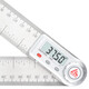 Three-quantity 90-degree measuring instrument multi-function digital display angle ruler universal energy angle ruler protractor woodworking high precision JDC07 0-500mm (stainless steel ruler body)
