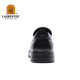 LAORENTOU men's leather shoes business casual shoes toe layer cowhide slip-on shoes slip-resistant round toe dad shoes 260278 black 40
