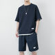 Star-Zhe Youth Clothes Men's Summer Waffle Ice Silk Short-Sleeve T-Shirt Men's Sports and Casual Set Men's Clothes A Set with Handsome Half-Sleeve Solid Color High-end Gray (X3880 Set) XL 115-140Jin[Jin equals 0.5 kg] Priority Shipping