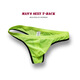 Please Confidential Shipping Mesh Men's Underwear Sexy Fun Thong Transparent No-Take-Off GAY Men L Fruit Green