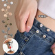 Pretty three-year-old waist-tightening tool, jeans waist size can be changed to smaller fixed button pants waist tightening button size adjustment buckle waist buckle, gun black 2 sets