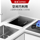 Diemei x1 single-slot dishwasher, independent dishwasher, fully automatic household small embedded installation-free smart dishwasher, sterilization and drying all-in-one machine, effectively removes fruit and vegetable pesticide residues x1 single-slot dishwasher, right dishwasher