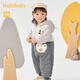Balabala jumpsuit baby autumn and winter clothing boy cotton clothing haha cute 200424120101