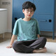 MANNIDO MEN MEN'S BIG KINDER KINDER FRING UND AUTUMN PURE COUTWOME Kurzärärmische Hosen Pyjamas Set Dünn Cartoon Teenager können außerhalb N9902 getragen werden