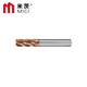 Mitzi TG550-1 series coated 4-edge 55-degree carbide end mill CNC tool tungsten steel milling cutter flat bottom milling cutter D8*24*D8*60*4F (1 piece)