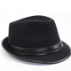 Gardenia hat men's spring and autumn hat men's hat winter woolen warm autumn and winter middle-aged and elderly jazz hat winter old man hat gray leather edge