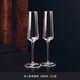 CRISTALGLASS European-style champagne glasses set of 6 creative crystal glass red wine glasses and goblets, a pair of liqueur sparkling wine glasses, crystal glass, beauty style 200ml, 2 pieces