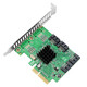 MOGE four-port disk array card raid 0 1 card PCI-E to SATA3.0 expansion card hard drive adapter card MC2687