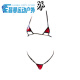 Mulan Travel European and American Mini Bikini Swimsuit Small Red One Size S/M Suitable for 82-158Jin [Jin equals 0.5kg]
